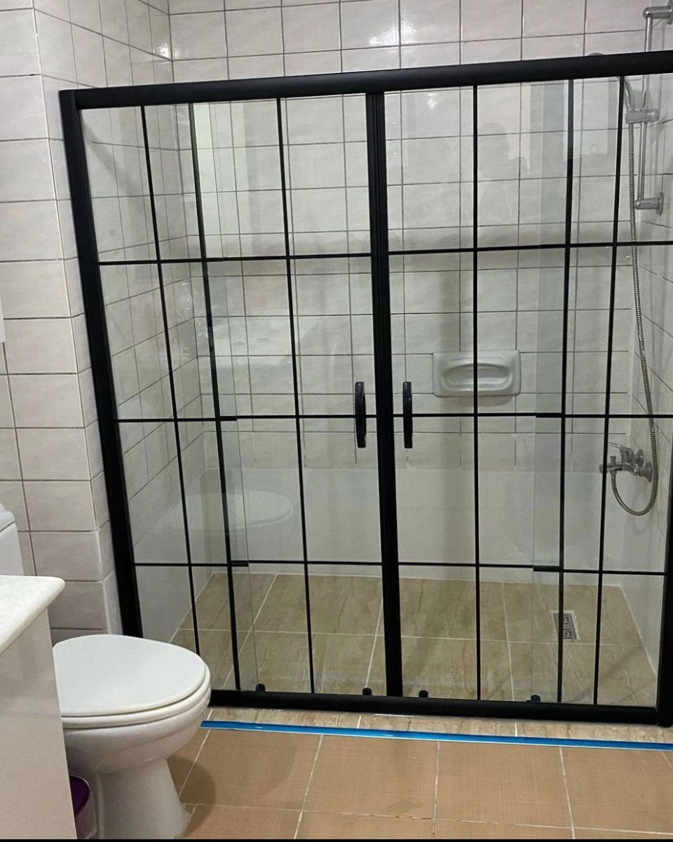 Pool Serisi Siyah Profilli Karolajlı Cam Duşakabin  ( 3 ) - Görsel 2